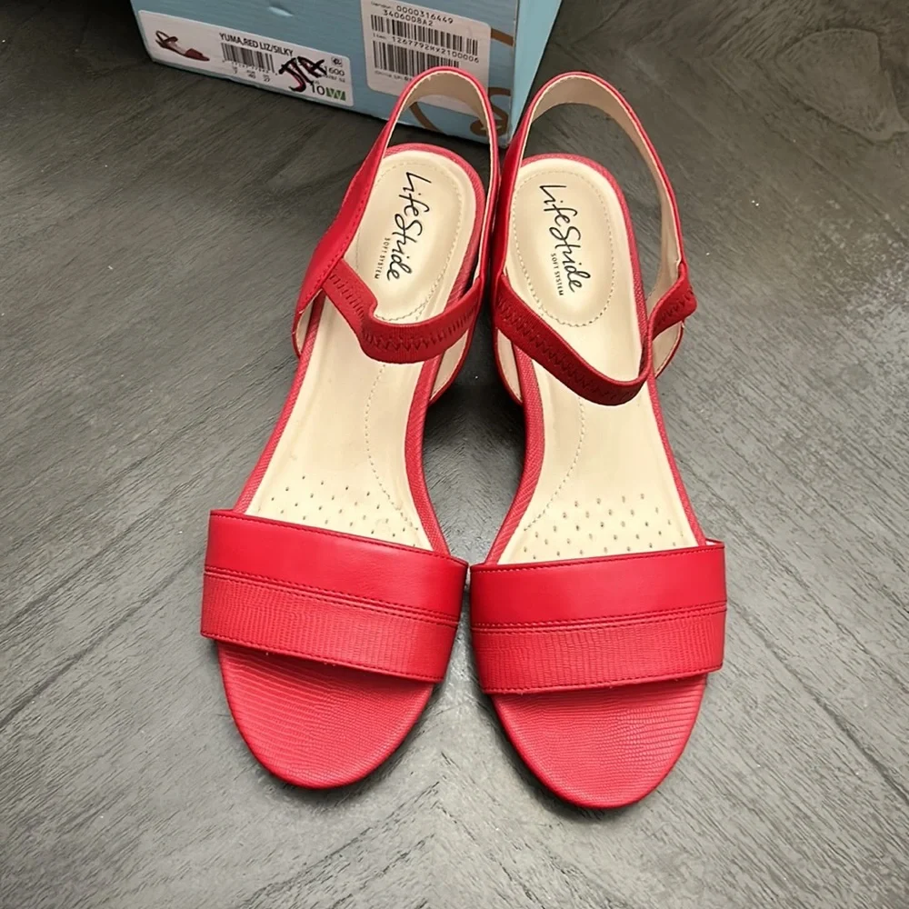 LifeStride Yuma Red Liz/Silky (Wide) - Picture 3 of 6
